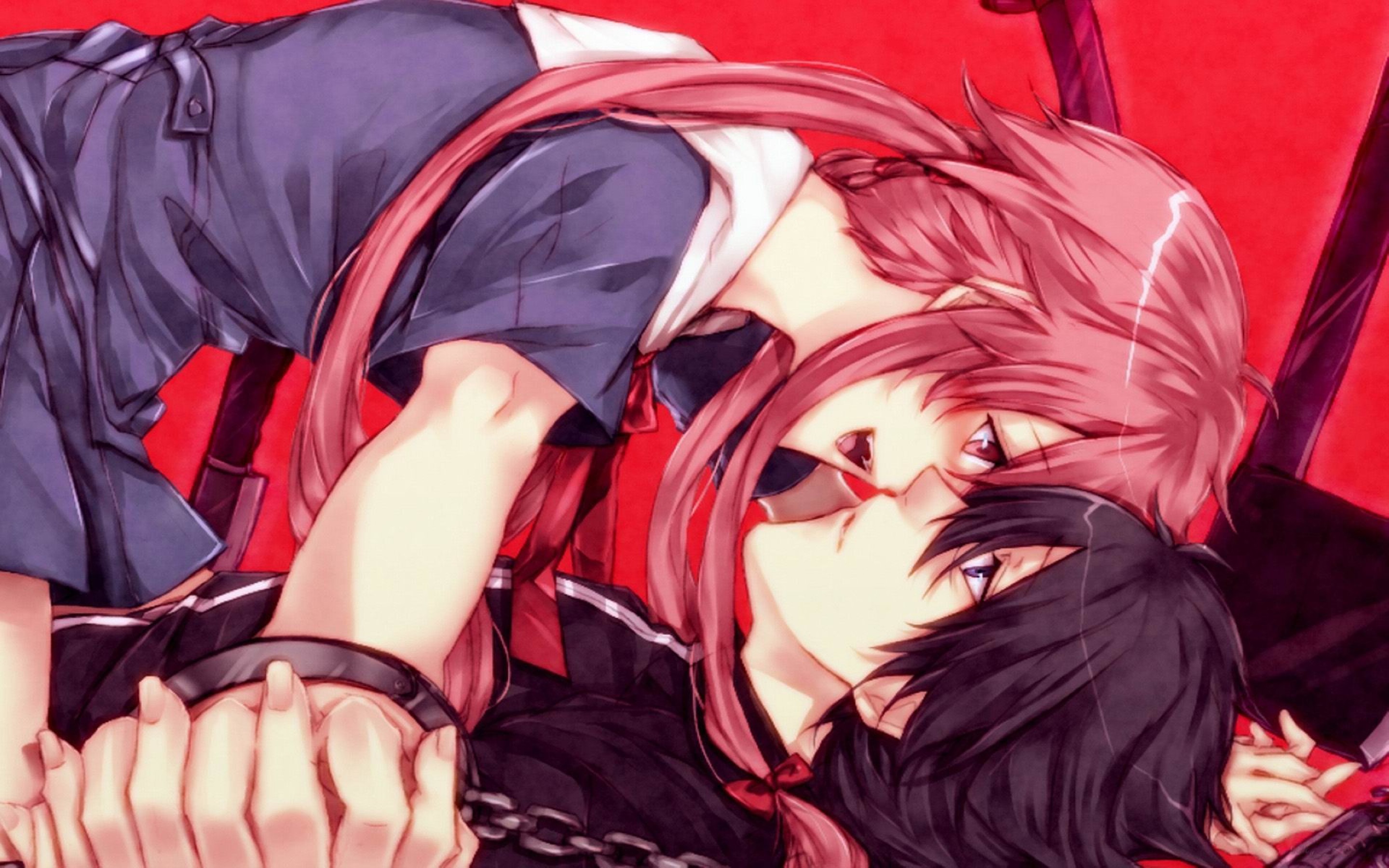 Anime couple kissing Wallpapers Download