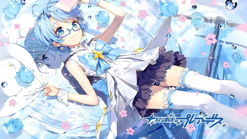 Anime Girls, Blue Hair, Pretty wallpaper,anime girls HD wallpaper,blue hair HD wallpaper,pretty HD wallpaper,1920x1080 wallpaper