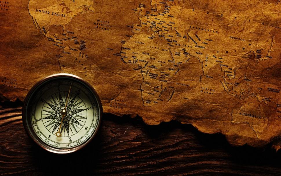 Map and Compass wallpaper,vintage HD wallpaper,world HD wallpaper,background HD wallpaper,1920x1200 wallpaper