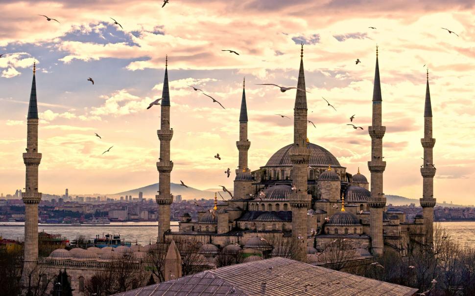 Istambul wallpaper,turkey HD wallpaper,mosque HD wallpaper,city HD wallpaper,town HD wallpaper,sunset HD wallpaper,2560x1600 wallpaper