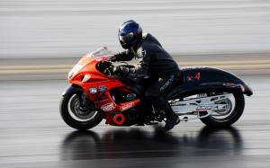 Motorcycle, high speed, drag racing wallpaper thumb