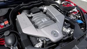 Mercedes C63 AMG Black Engine HD wallpaper thumb