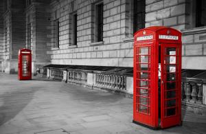 London, phone, red wallpaper thumb