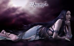 Shaiya Long Purple Hair wallpaper thumb