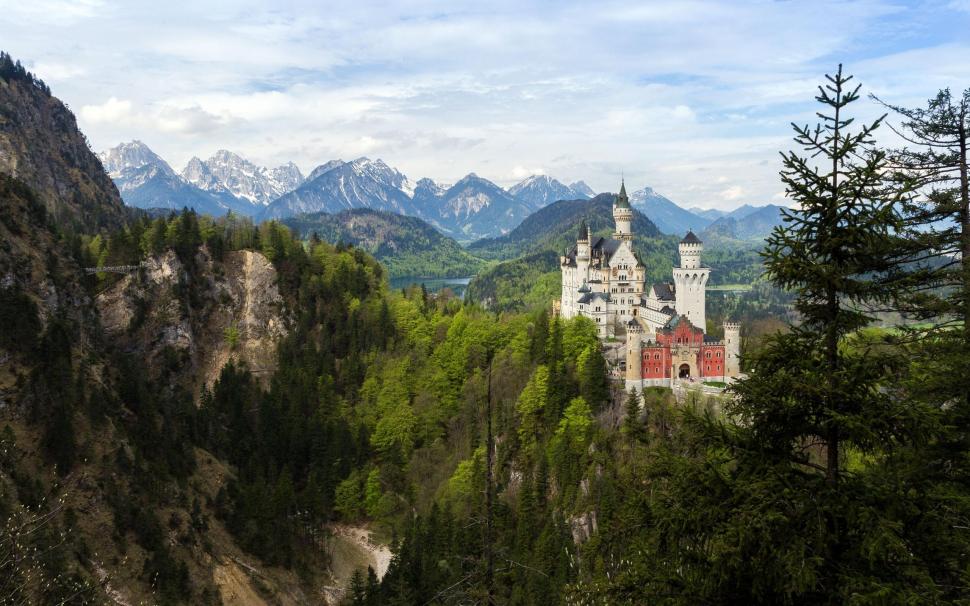 Castle Bavaria Germany Mountains Forest Trees Landscape Best wallpaper,architecture HD wallpaper,bavaria HD wallpaper,best HD wallpaper,castle HD wallpaper,forest HD wallpaper,germany HD wallpaper,landscape HD wallpaper,mountains HD wallpaper,trees HD wallpaper,2560x1600 wallpaper