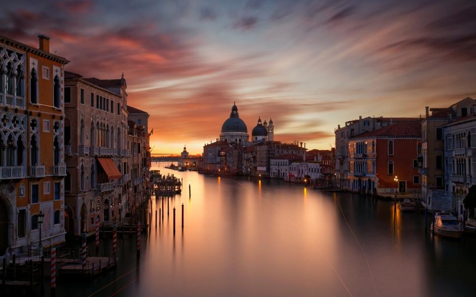 The Grand Canal Venice wallpaper,venice HD wallpaper,sunset HD wallpaper,landscape HD wallpaper,1920x1200 wallpaper
