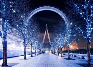 london eye, ferris wheel, london, winter, beautiful wallpaper thumb