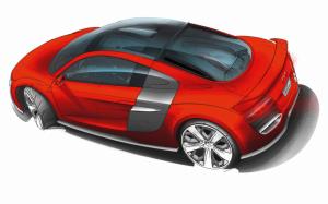 Audi R8 TDI LM Drawing  wallpaper thumb