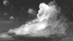 Clouds Sky Black White Free Background wallpaper thumb