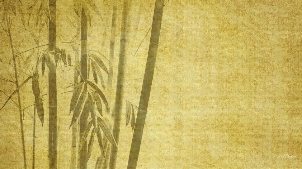 Simple Bamboo Iii wallpaper,forest HD wallpaper,canvas HD wallpaper,abstract HD wallpaper,gold HD wallpaper,natural HD wallpaper,tree HD wallpaper,bamboo HD wallpaper,painting HD wallpaper,nature & landscapes HD wallpaper,1920x1080 wallpaper