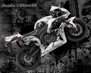 White Honda CBR 600 HD Images For PC wallpaper thumb
