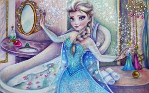 Cold, Frozen, Disney movie, Elsa wallpaper thumb