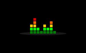 Simple, Equalizer, Colorful, Black Background wallpaper thumb