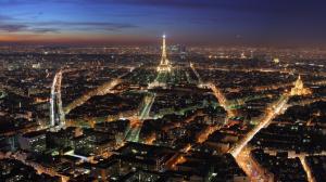Paris Night Eiffel Tower Buildings Timelapse HD wallpaper thumb