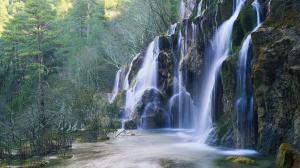 Wonderful Cascading Waterfall wallpaper thumb