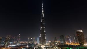 Burj Khalifa, Architecture, High Building, Skyscape, City, Night, Lights wallpaper thumb