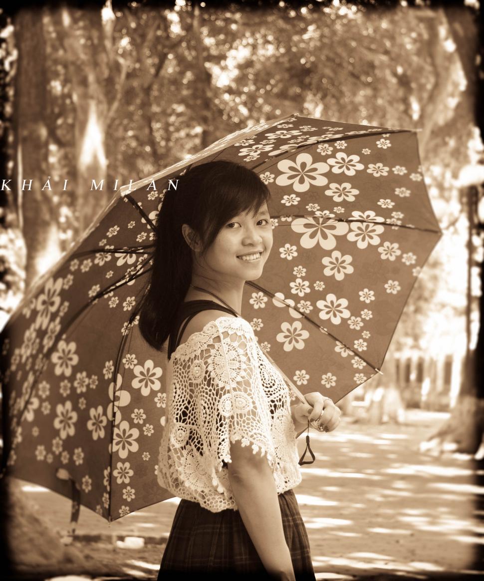 Asian, Women, Smile, Umbrella wallpaper,asian HD wallpaper,women HD wallpaper,smile HD wallpaper,umbrella HD wallpaper,2592x3112 wallpaper