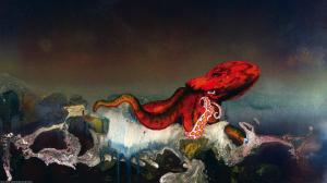 Digital Art, Octopus, Ship, Roger Dean wallpaper thumb