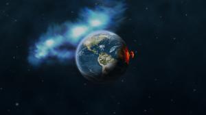 Earth Neuclear Explosion Space View wallpaper thumb
