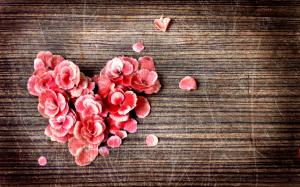 Rose Petals Heart wallpaper thumb