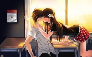 Anime Rain Kissing wallpaper | anime | Wallpaper Better