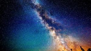 Outer Space Milky Way HD wallpaper thumb