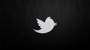 Twitter, Logo, Black Background, Minimalist wallpaper thumb
