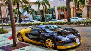 Yellow Black Bugatti Hdr wallpaper thumb