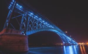 Bridge Night Lights HD wallpaper thumb