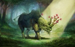 Magical forest creature wallpaper thumb