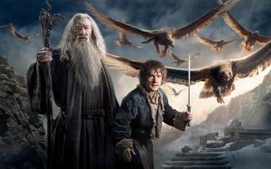 Gandalf and Bilbo Baggins in The Hobbit 3 wallpaper thumb