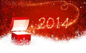 New Year 2014, Christmas, red style wallpaper thumb