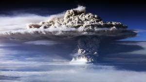 Volcano Eruption Smoke Clouds HD wallpaper thumb