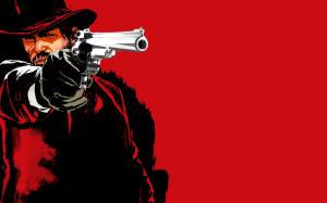 Red Dead Redemption Handgun Red Cowboy HD wallpaper thumb