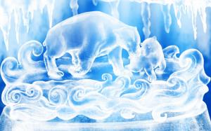 Bears Carved From Ice wallpaper thumb