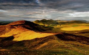 Nature, hills, England, Britain, sky, sheep wallpaper thumb