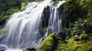 Beautiful Cascading Waterfall wallpaper thumb