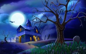 Blue Halloween Night wallpaper thumb