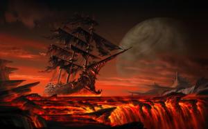 Ghost Ship From Hell wallpaper thumb