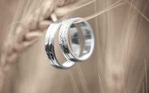 Platinum couple rings, love token wallpaper thumb