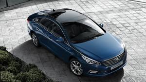 2015 Hyundai Sonata, Car, Aerial View wallpaper thumb