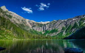 Avalanche lake, mountain, sky wallpaper thumb