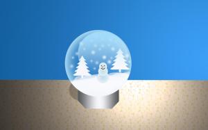Christmas snow globe wallpaper thumb