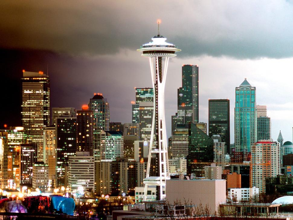 Seattle Skyline, Washington wallpaper,washington wallpaper,seattle wallpaper,skyline wallpaper,1600x1200 wallpaper
