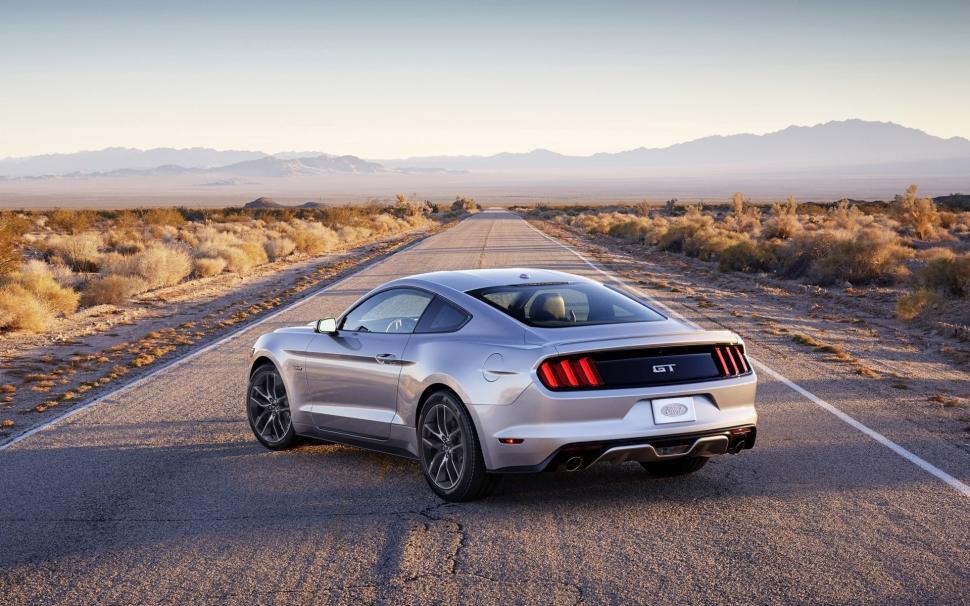 Ford Mustang silver muscle car back view wallpaper,Ford HD wallpaper,Mustang HD wallpaper,Silver HD wallpaper,Muscle HD wallpaper,Car HD wallpaper,Back HD wallpaper,View HD wallpaper,1920x1200 wallpaper