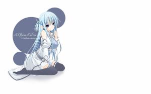Sword Art Online, Anime, Yuuki Asuna, Anime Girl, Long Hair, White Background wallpaper thumb