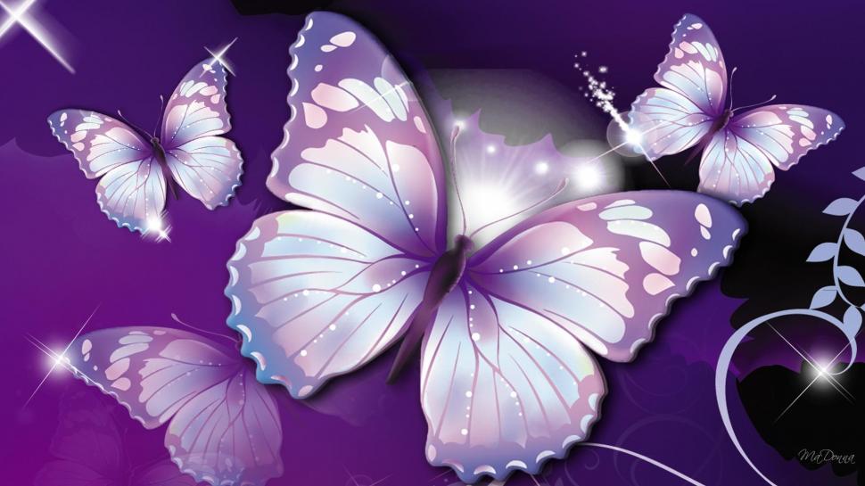Butterflies Purple wallpaper,purple HD wallpaper,white HD wallpaper,butterflies HD wallpaper,3d & abstract HD wallpaper,1920x1080 wallpaper