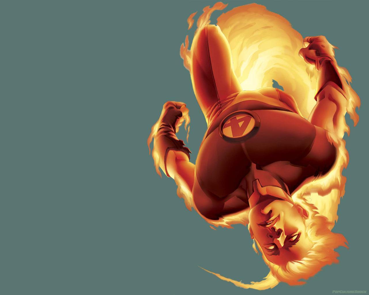 Fantastic Four Human Torch HD wallpaper | anime | Wallpaper Better