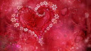 Love Heart Flowers HD wallpaper thumb