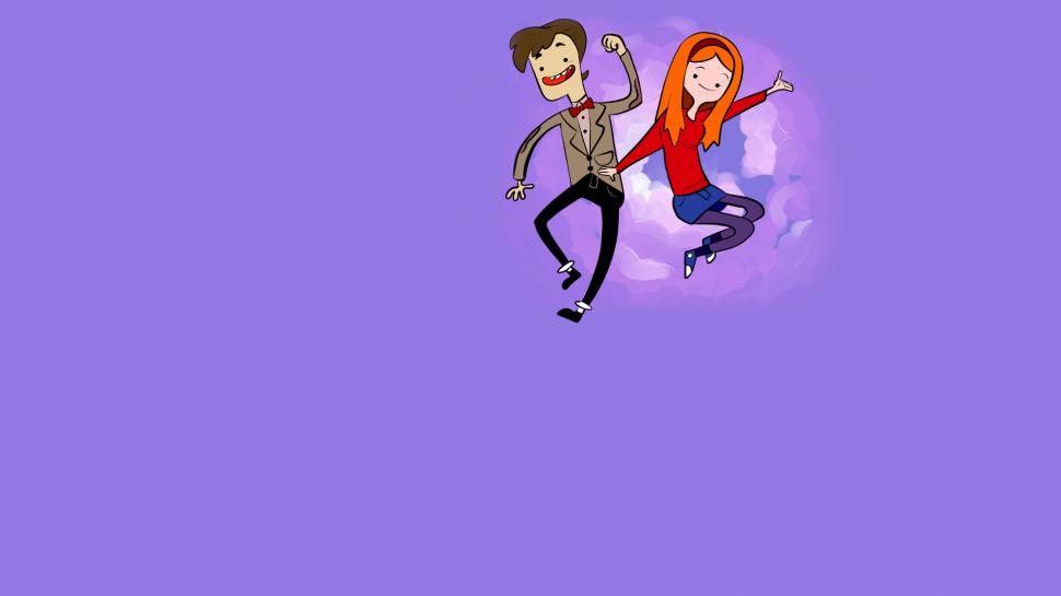 Adventure Time Doctor Who Purple Eleventh Doctor Amy Pond HD wallpaper |  anime | Wallpaper Better